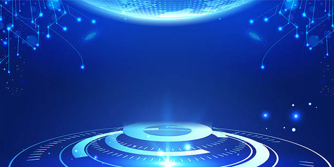 藍(lán)色科技會(huì)議背景圖片